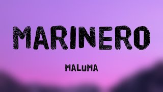 Marinero  Maluma Lyrics Video 🚀 [upl. by Narton]