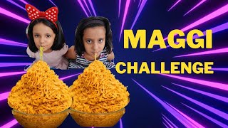 Spicy MAGGI challenge Gone Wrong  No Hands Challenge  funny videos  comedy Rhythmveronica [upl. by Eimam]