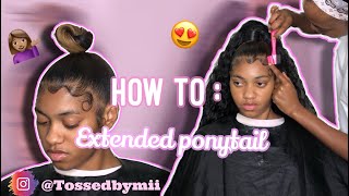 HOW TO Extended Ponytail 😍 [upl. by Philoo]