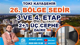 KAYAŞEHİR TOKİ 26BÖLGE 3  4 ETP 3 CEPH 21 DAİRE VİDEOSU SEDİR SİTESİtoki kayaşehir satılık [upl. by Nyledaj292]