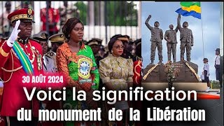 La description de la stèle de la libération inaugurée ce 30 août 2024 au Gabon par OLIGUI NGUEMA [upl. by Oletha659]