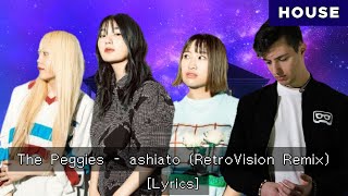 the peggies  ashiato Footprints Lyrics  English subtitle  RetroVision Remix [upl. by Amling739]