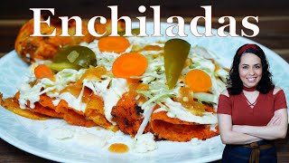 How to make Enchiladas ROJAS  AUTHENTIC Enchiladas recipe from Michoacán  Villa Cocina [upl. by Jasik]