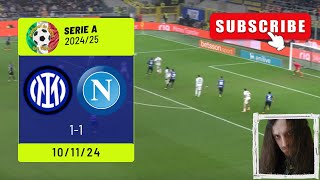 Inter vs Napoli 1  1 Buon punto ma i problemi restano [upl. by Kolivas]