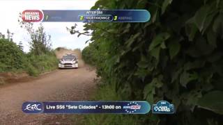 FIA ERC  SATA Rallye Açores 2014  After SS3 [upl. by Zusman758]