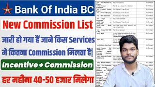 bank of india csp commission chart 2023  Bank Of India BC me Kitna Commission milta Hai csp bc [upl. by Melesa712]