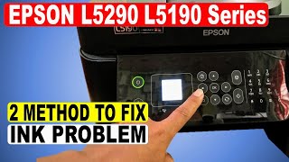 EPSON L5290  L5190 BLACK INK NOT PRINTING  COLOR PROBLEM  L5290 PRINTHEAD CLEANING [upl. by Hightower716]