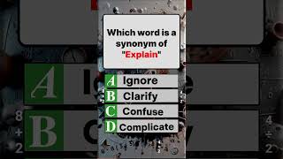 Unlocking Understanding Find the Perfect Synonym for Explainquot shorts [upl. by Jd394]