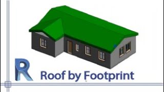 Revit  How to draw a Roof by Footprint [upl. by Erbes684]