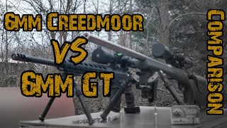 6mm Creedmoor vs 6mm GT  Cartridge Comparison [upl. by Enidaj]