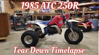 1985 ATC 250R Tear Down Timelapse [upl. by Agrippina]