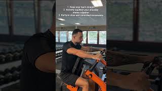 Scapula rowing at the machine tutorial FDLC gym motivation coaching [upl. by Brigitta850]