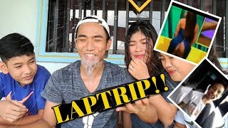 WALANG TATAWA CHALLENGE BY ROBERT WEIDE with the gangs LAPTRIP [upl. by Vivianna]