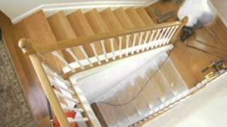 How to install wood on stairs  StareCasing Installation Training [upl. by Attehcnoc]