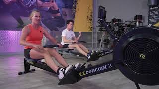 40minute ROWING WORKOUT with music go with the flow [upl. by Elirpa497]