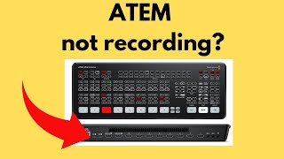 What to do if your ATEM Mini Extreme ISO Wont Record [upl. by Lewellen531]