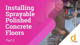 How To install Terrazzi Polished Concrete  Part 2 [upl. by Alletse]