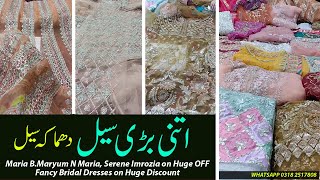 Big Sale Bridal Stock Dresses Patches Duppatay aur Bohat Kuch [upl. by Dnomder]