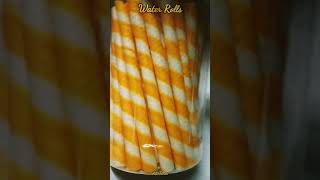 Yummy Rs1 Wafer Stick🍊Orange Flavoured Wafer rolls🍊Wafer Biscuits🍪Yellow colour wafers Rollsshorts [upl. by Innek]