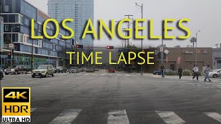 THE STREETS OF LOS ANGELES  TIME LAPSE 4K  RELAXING DRIVE [upl. by Eseela]