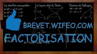 FACTORISATION Exercice type Brevet Correction et Astuces [upl. by Dehlia]