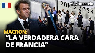 MACRON elogia la SEGURIDAD y ORGANIZACIÓN de PARÍS 2024  El Comercio [upl. by Noyk]