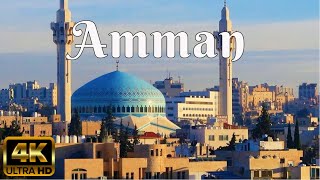 Amman 4K  driving downtown  Jordan in sunrise [upl. by Meingolda]