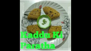 How to make Pumpkin ParathaKaddu Paratha [upl. by Sirotek409]