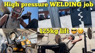 Dampj problems Big pressure welding job [upl. by Leventis]