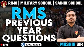 RMS Previous Year Questions  Sainik School  RIMC Online Coaching  Military School Coaching Patna [upl. by Hakvir]