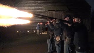 12292023  OBVR Candlelight Evenings  Company H 119th NYSV Musket Fire Demonstration [upl. by Menides]