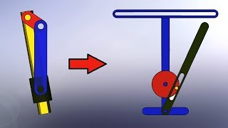 Slider Crank Mechanism To Crank and Slotted Lever Quick Return Mechanism [upl. by Disario885]