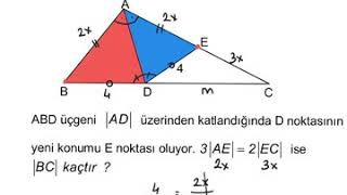 KATLAMA SORULARI  ÜÇGEN   Yeni Nesil Matematik [upl. by Nylzzaj]