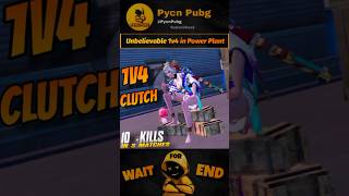 1v4 Clutch in Power Plant 😱😱😱 shorts 1v4 bgmi funny faith 1v4clutch [upl. by Yajiv]