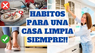 REGLAS PARA UNA CASA LIMPIA TODO EL TIEMPO  Tips de Experta en Limpieza y Organización [upl. by Anilac922]