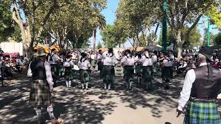 Cascadia Pipe Band Grade 2 MSR Pleasanton Highland Games 2024  Drums view [upl. by Rosenfeld99]