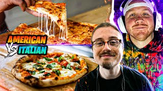 TIMTHETATMAN REACTS TO NEW YORK VS ITALIAN PIZZA [upl. by Kcor329]