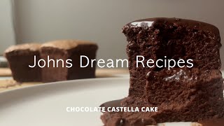 Chocolate Sponge Cake  Taiwanese Castella Cake  Easy Dreamy Recipe [upl. by Kirstyn]