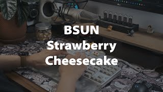 BSUN Strawberry Cheesecake  Frog by Geonworks  Aluminum Plate  Switch Sounds 142 [upl. by Cher]