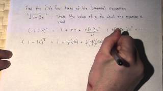 The Binomial Theorem  Fractional Powers  Expanding 12x13 [upl. by Ellasal]