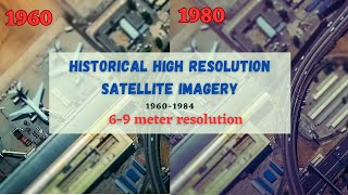 Historical high resolution satellite imagery KH9 download  Declassified data  part1  GeoDev [upl. by Henleigh500]