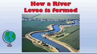 Natural River Levees  How are they formed Labelled diagram and explanation [upl. by Enomyar]