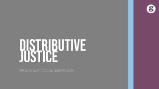 Distributive Justice [upl. by Kauffman]