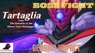 CHILDE TARTAGLIA  BOSS FIGHT  GENSHIN IMPACT [upl. by Noled73]