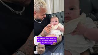 Neymar segura a filha helena pela primeira vez [upl. by Etteniotnna598]