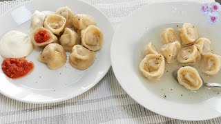 SUB Original russische Pelmeni Rezept mit super Teig  Пельмени домашние [upl. by Abbottson]