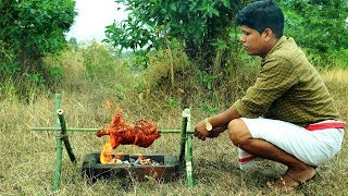 Rosted whole chicken Recipe  Cooking and eating delicious  In My Village Food [upl. by Ahsert58]