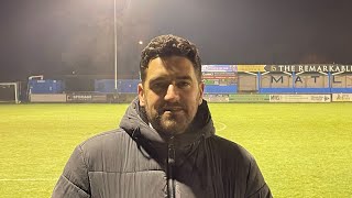 Matlock Town V Shirebrook Town Post Match Interview [upl. by Lulu]