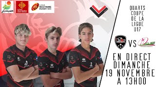 RUGBY A XIII  U17 COUPE DE LA LIGUE  QUARTS  XIII LIMOUXIN vs FC LEZIGNAN XIII [upl. by Chelton]