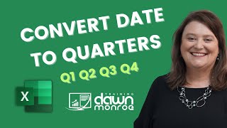 Converting Dates to Quarters in Microsoft Excel Spreadsheets📅 [upl. by Ahsinra]